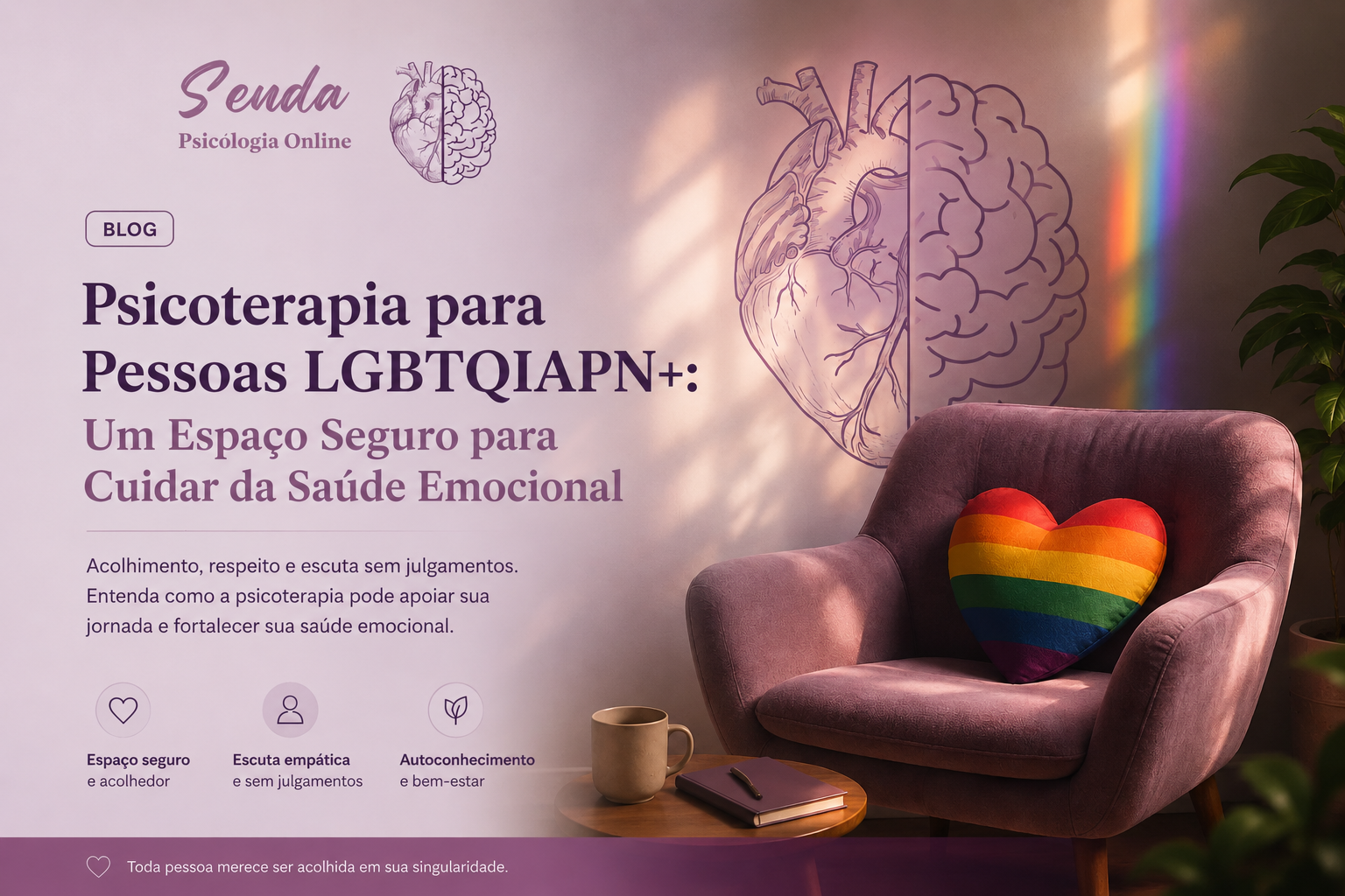 Leia mais sobre o artigo Psicoterapia para Pessoas LGBTQIAPN+ : Um Espaço Seguro para Cuidar da Saúde Emocional